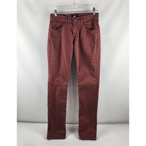 Paige Jeans Mens 28x33 Burgundy Federal Straight Leg Denim USA